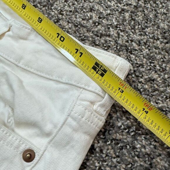 H&M White Wash High Rise Waisted Mom Jeans 4 Straight - Picture 6 of 8